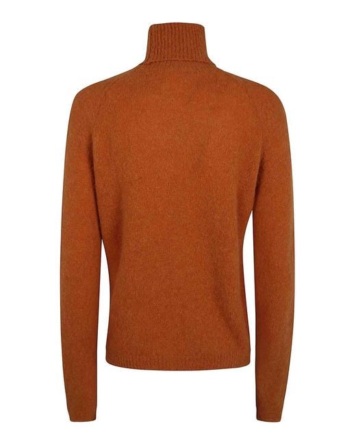 Base London Brown Turtle Neck Sweater
