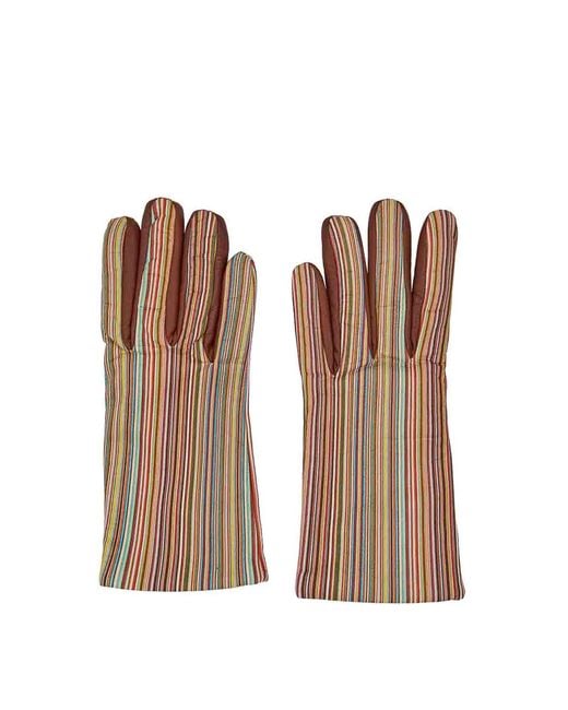 Paul Smith Brown Riga Gloves