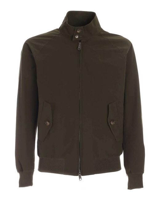 Baracuta Green Pockets Bomber Jacket for men