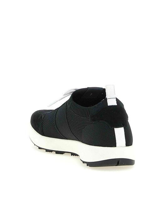 Kiton Blue Technical Cotton Sneakers for men