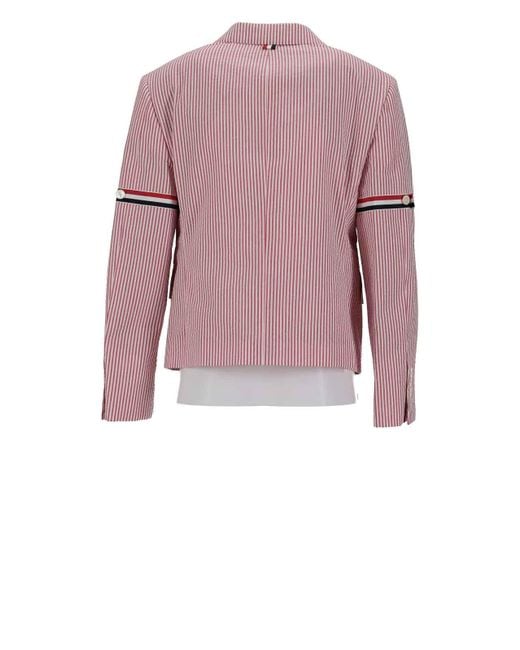 Thom Browne Pink High Break Sb Sportcoat