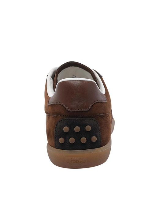 Tod's Brown Tods Tabs Sneakers for men