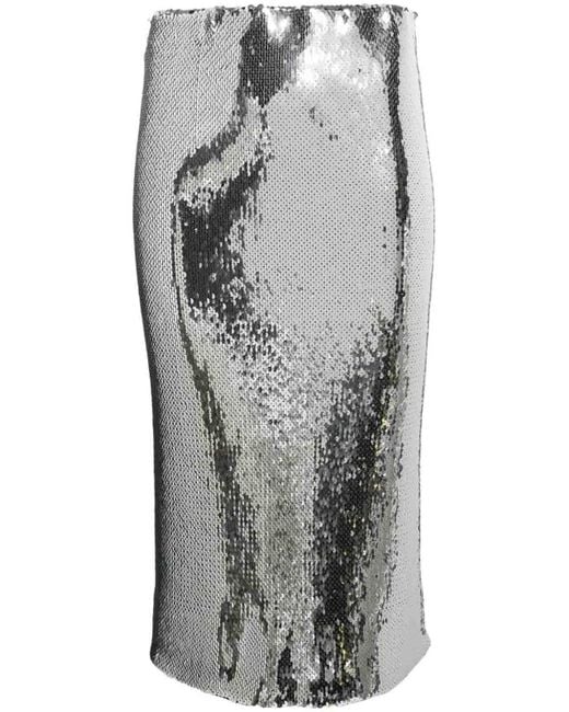 N°21 Gray Midi Skirts