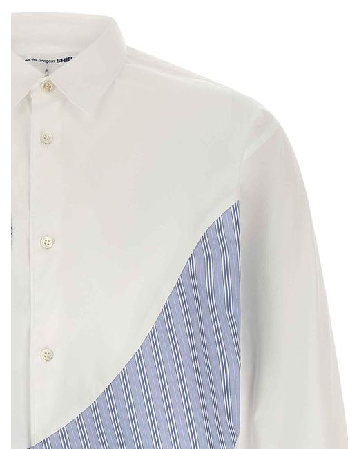 Comme des Garçons Blue Insert Shirt for men