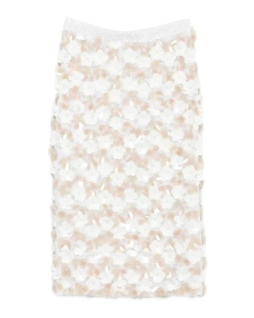P.A.R.O.S.H. White Skirt
