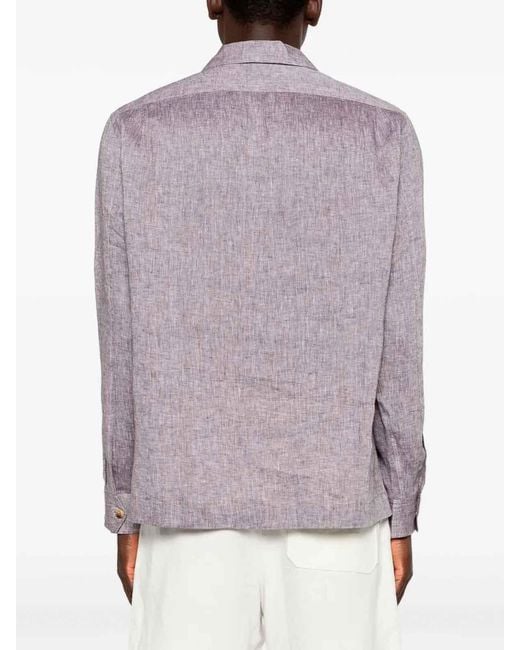 Brunello Cucinelli Purple Shirt for men