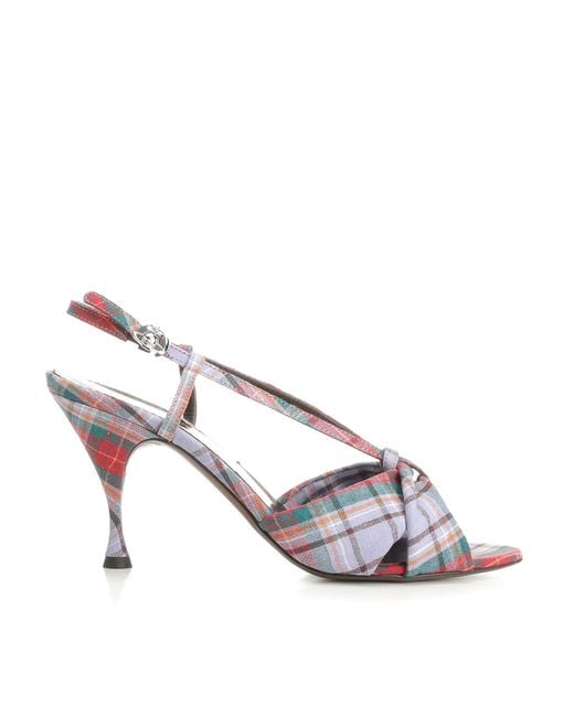 Vivienne Westwood White Marylin Linen Sandals