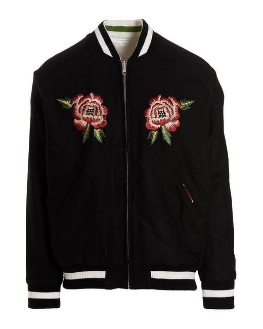 KENZO Black Gracia Reversible Bomber Jacket for men