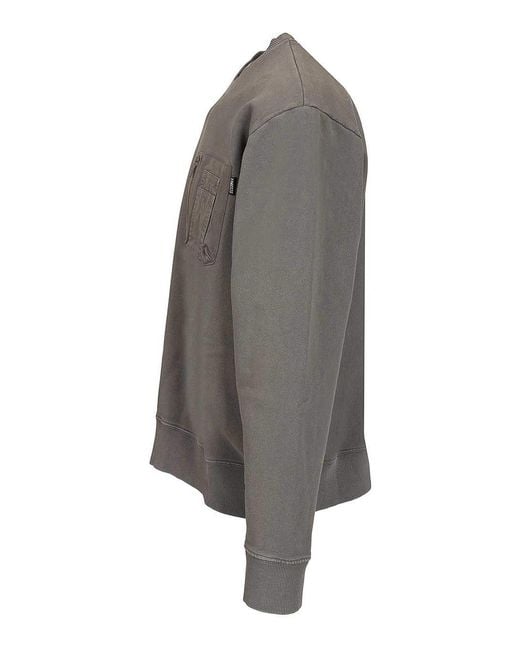 MM6 by Maison Margiela Gray Cotton Sweatshirt for men