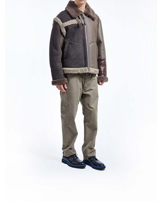 Moschino Brown Short Sheepskin for men