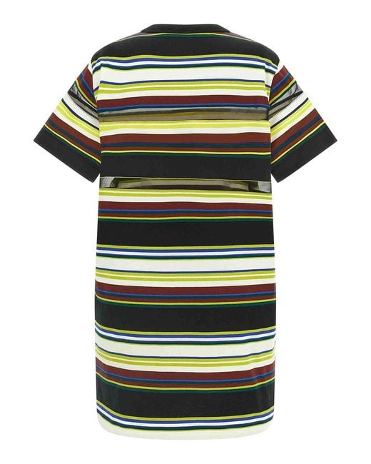 Sacai Green T-Shirt Dress