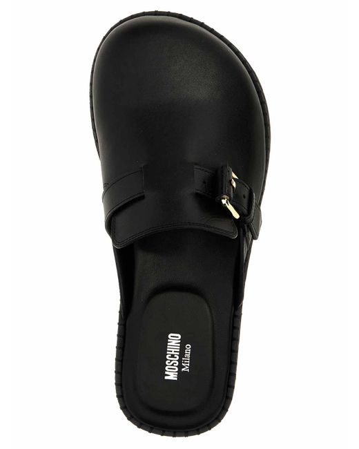 Moschino Black Birky Sabots for men
