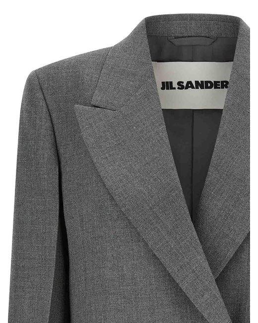 Jil Sander Gray Wool Blazer