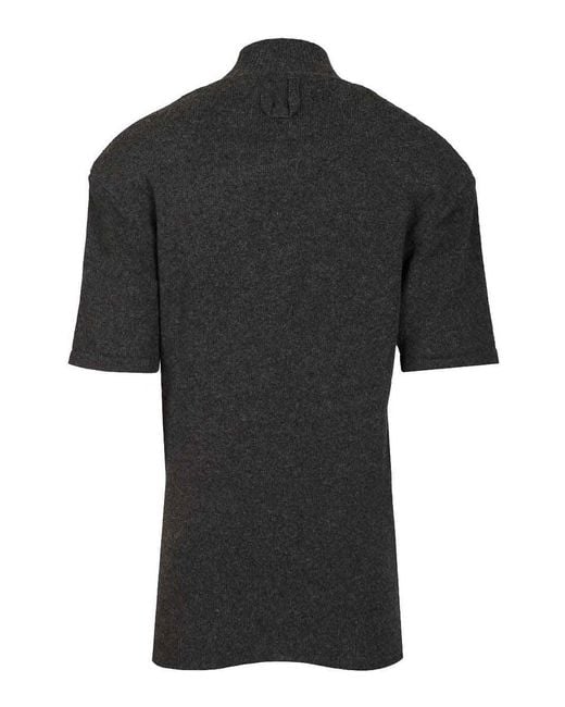 Jacquemus Black La Maille Castanha Wool And Cashmere-Blend Top