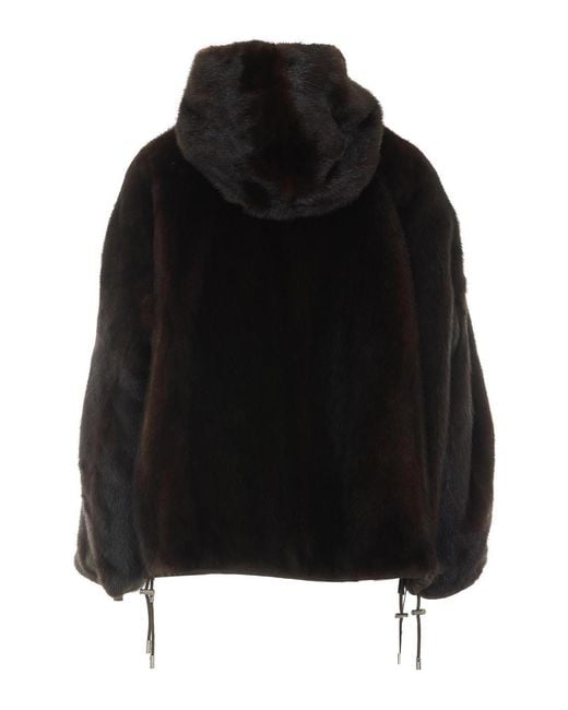 Yves Salomon Black Reversible Vison Jacket