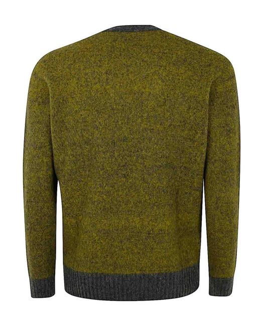 Drumohr Green Long Sleeve Crew Neck Sweater for men