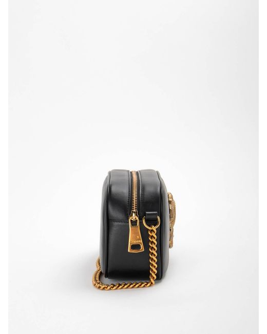 Roberto Cavalli Black Leather Bag