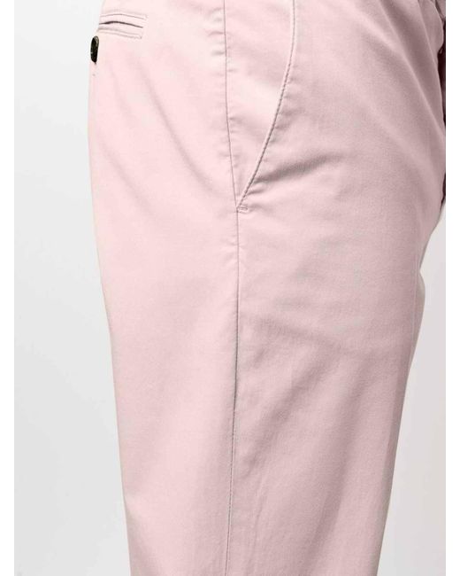 Brunello Cucinelli Pink Gart-dyed Italian Fit Pants for men