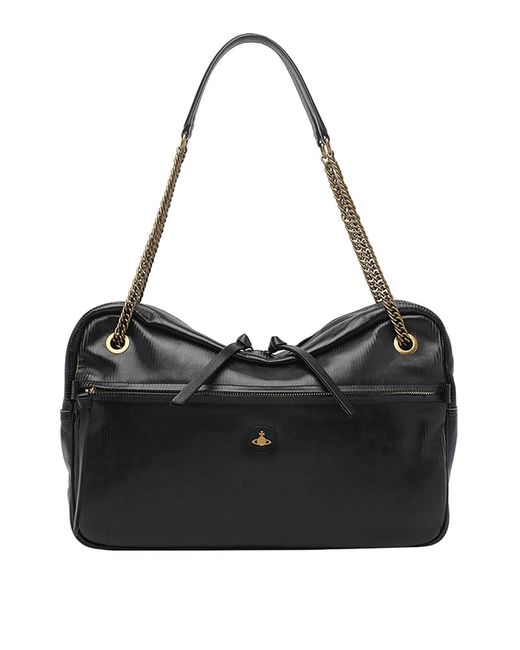 Vivienne Westwood Black Large Dolce Shoulder Bag