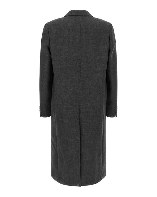 Dries Van Noten Black Double-Breasted Coats for men