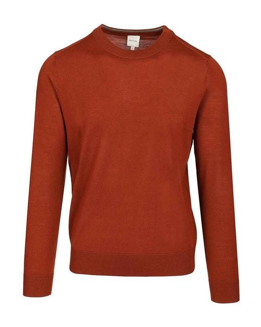 Paul Smith Red Crew Neck Sweater for men