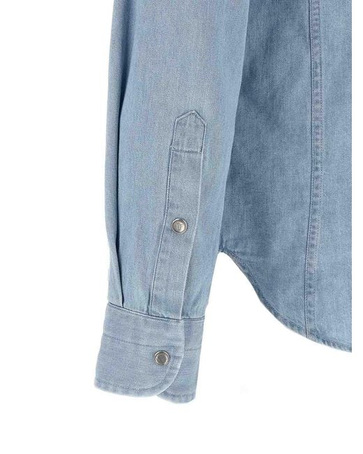 Tom Ford Blue Western Shirt for men