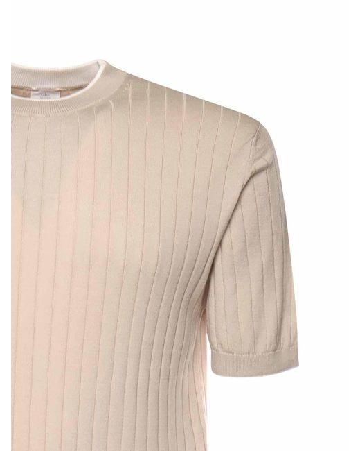 Eleventy Natural Cotton T-Shirt for men