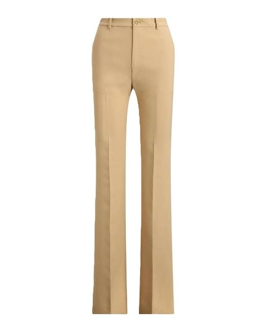 Ralph Lauren Natural Woven-Straight-Pants-City Crepe