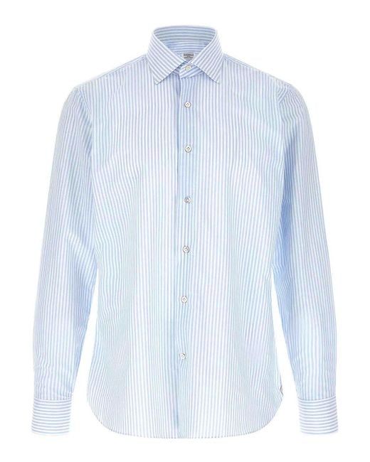 Borriello Blue Striped Shirt for men