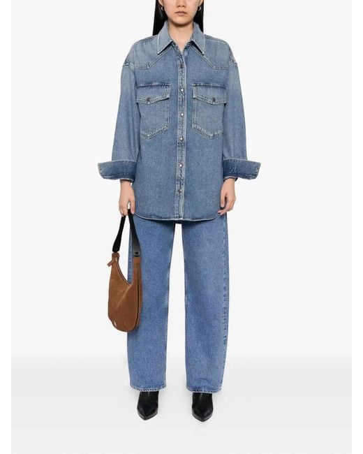 Agolde Blue Lotta Denim Jacket