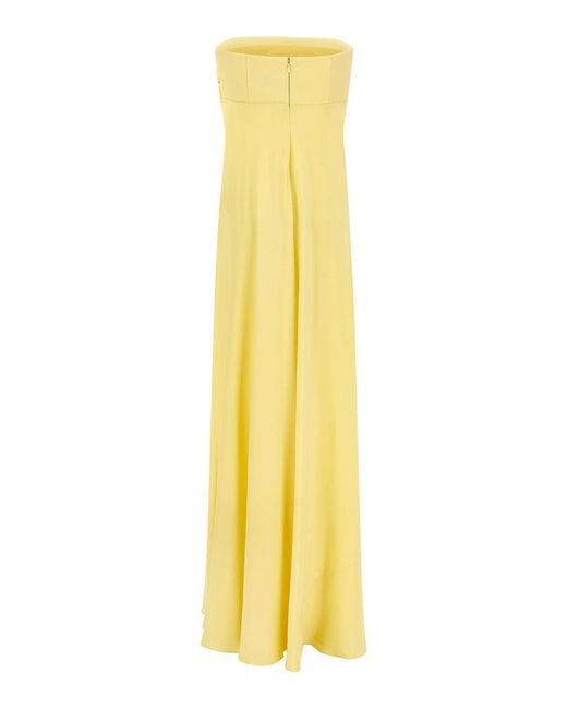 Giovanni bedin Yellow Off-The-Shoulder Dress