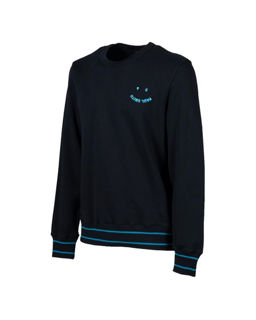 Paul Smith Blue Happy Sweatshirt for men