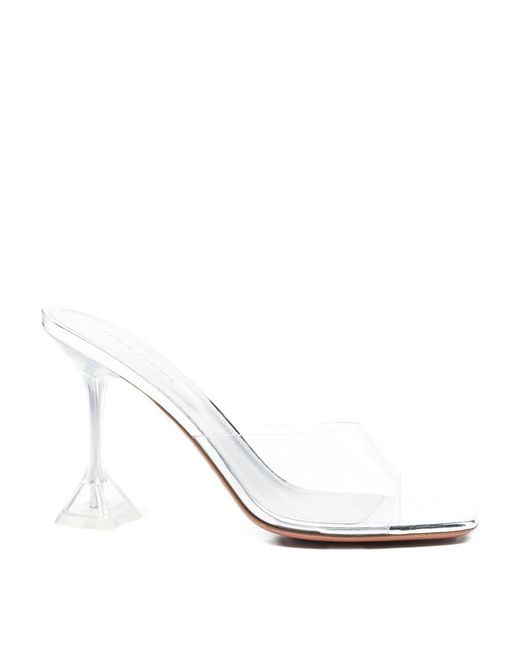 AMINA MUADDI White Lupita Glass Slipper 95 Sandals