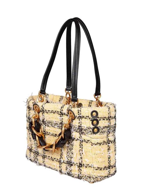 Balmain Metallic 1945 Soft Cabas Small Shopping Bag