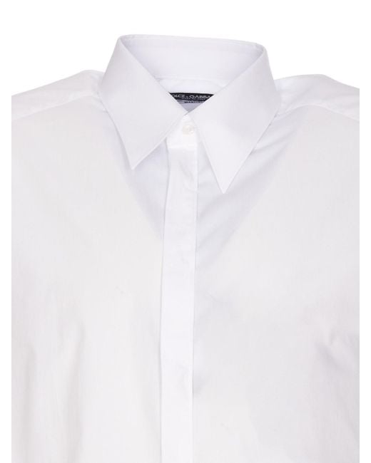 Dolce & Gabbana White Martini Shirt for men