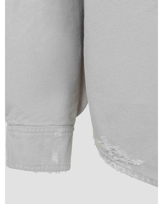 Balenciaga Gray Workwear Shirt for men