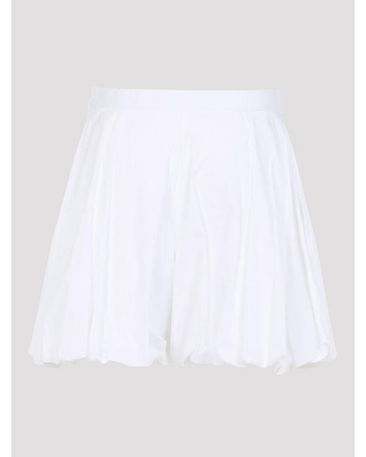 Jil Sander White Voluminous Bermuda