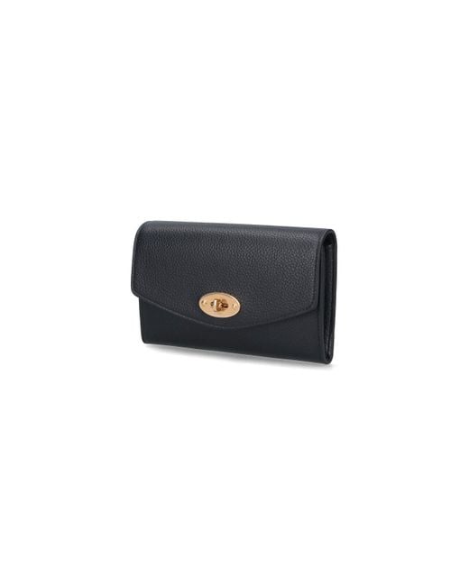 Mulberry Blue Medium Wallet