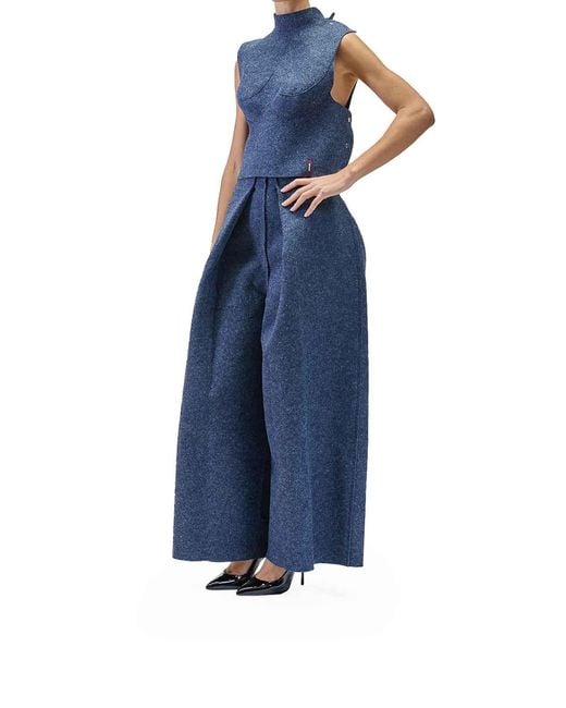 Sunnei Blue Armatura Top