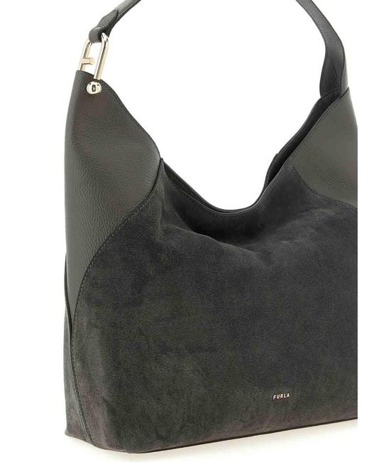Furla Black Lara Large Shoulder Bag