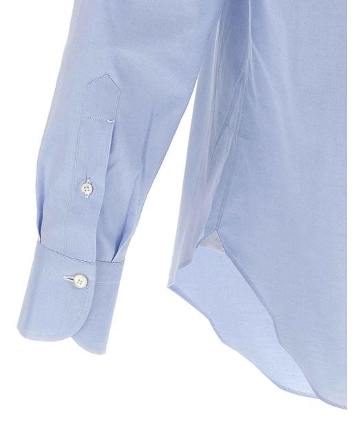 Finamore 1925 Blue Napoli Shirt for men