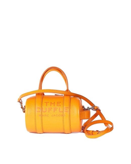 Marc Jacobs Orange The Leather Mini Duffle