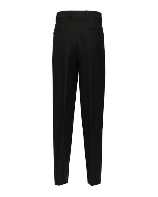 Grifoni Black Trousers With Pleats