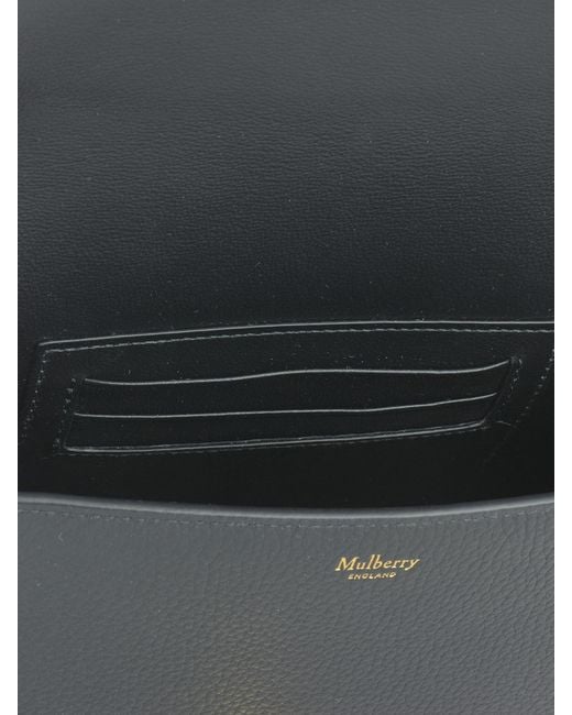 Mulberry Gray Darley Grain Leather Small Bag