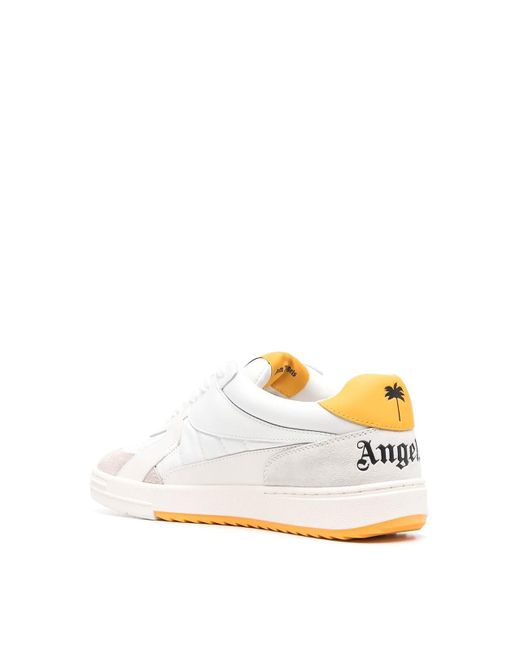 Palm Angels White Palm University Low-top Sneakers for men