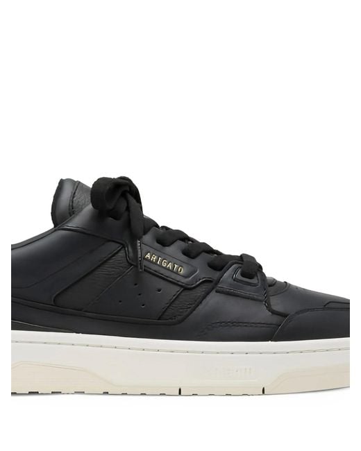 Axel Arigato Black Clay Leather Panelled Sneakers for men
