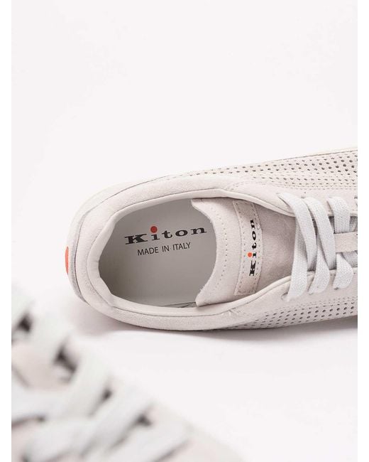 Sneakers di Kiton in White da Uomo