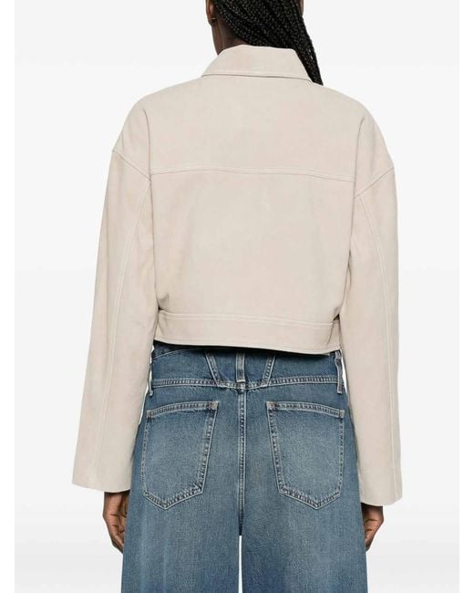 Anine Bing White Outerwear