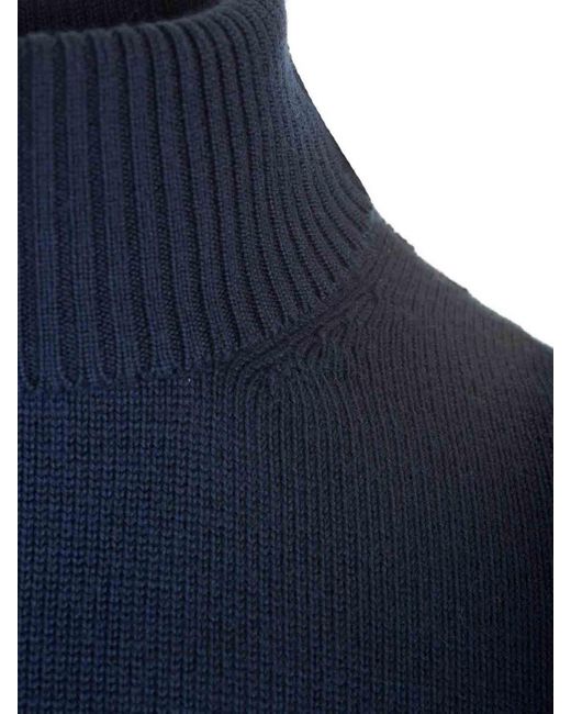 Ballantyne Blue Turtleneck Sweater for men