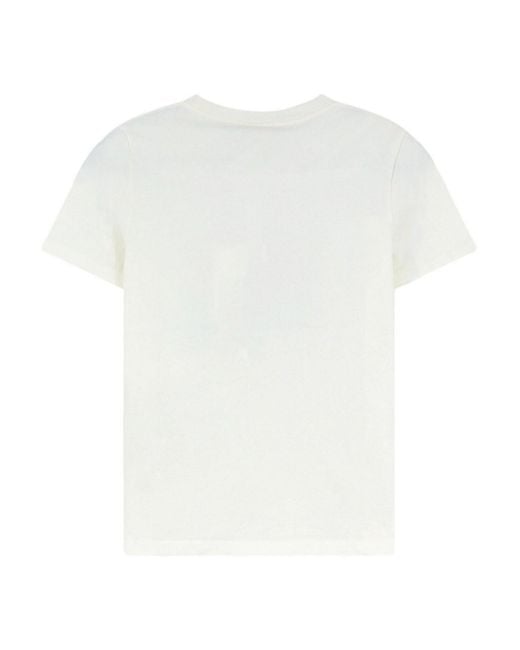 Chloé White Cotton T-Shirt